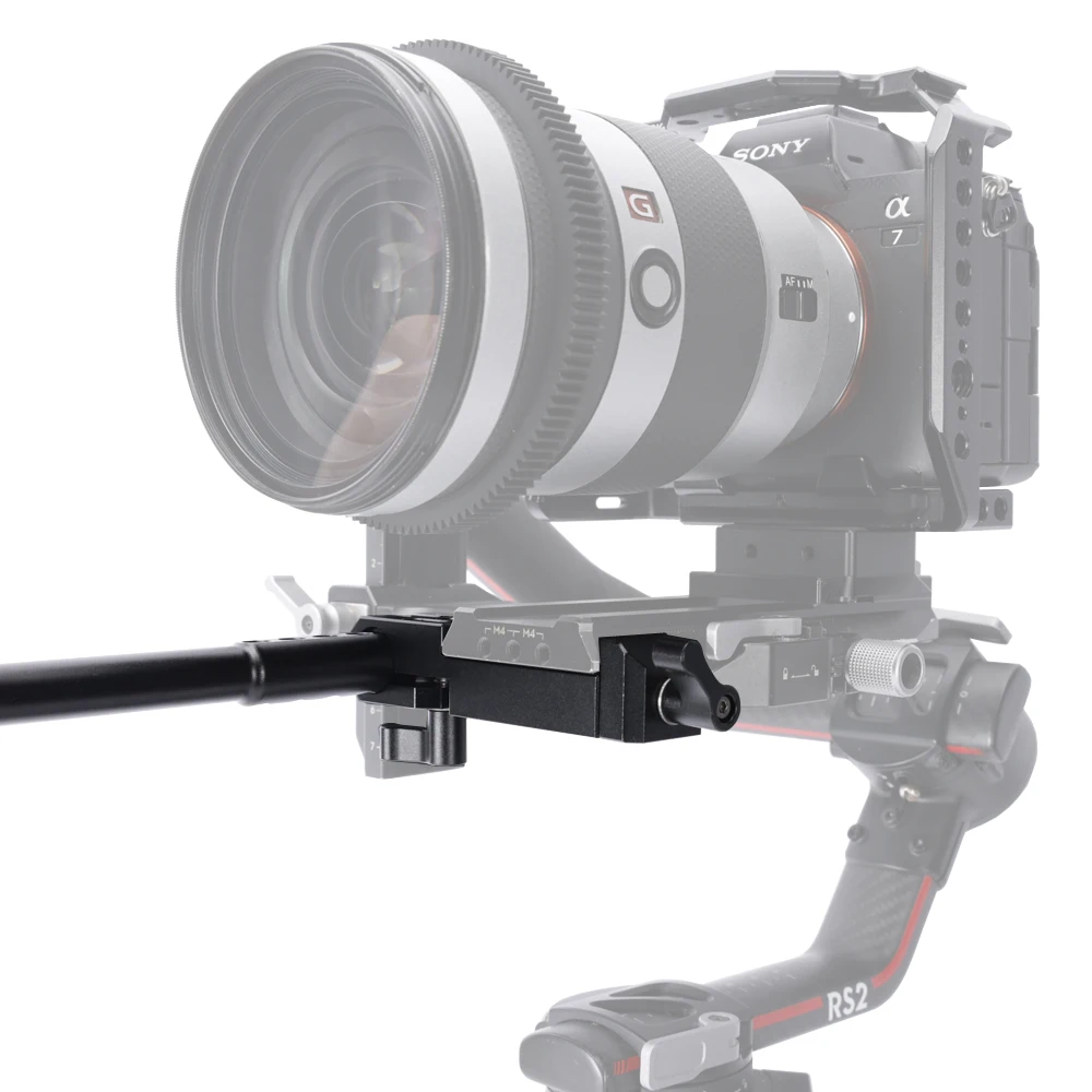 Niceyrig Manfrotto Standard Dovetail Clamp with 15MM Single Rod Clamp & 12MM to 15MM Rod for Follow Focus/DJI RS Focus Motor - Image 6