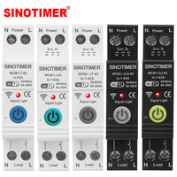 1P+N WIFI Smart Energy Meter Timer Switch Relay TUYA Over Under Voltage Protector Current Limit Power PV Meter Leakage Setting