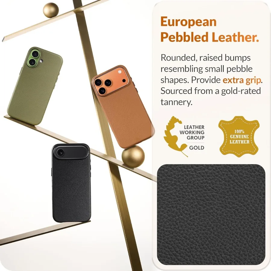 حافظة جلدية أصلية أوروبية لهاتف iPhone 17 Pro - مصممة للاستخدام الحضري اليومي مع تحكم مدمج في الكاميرا #2