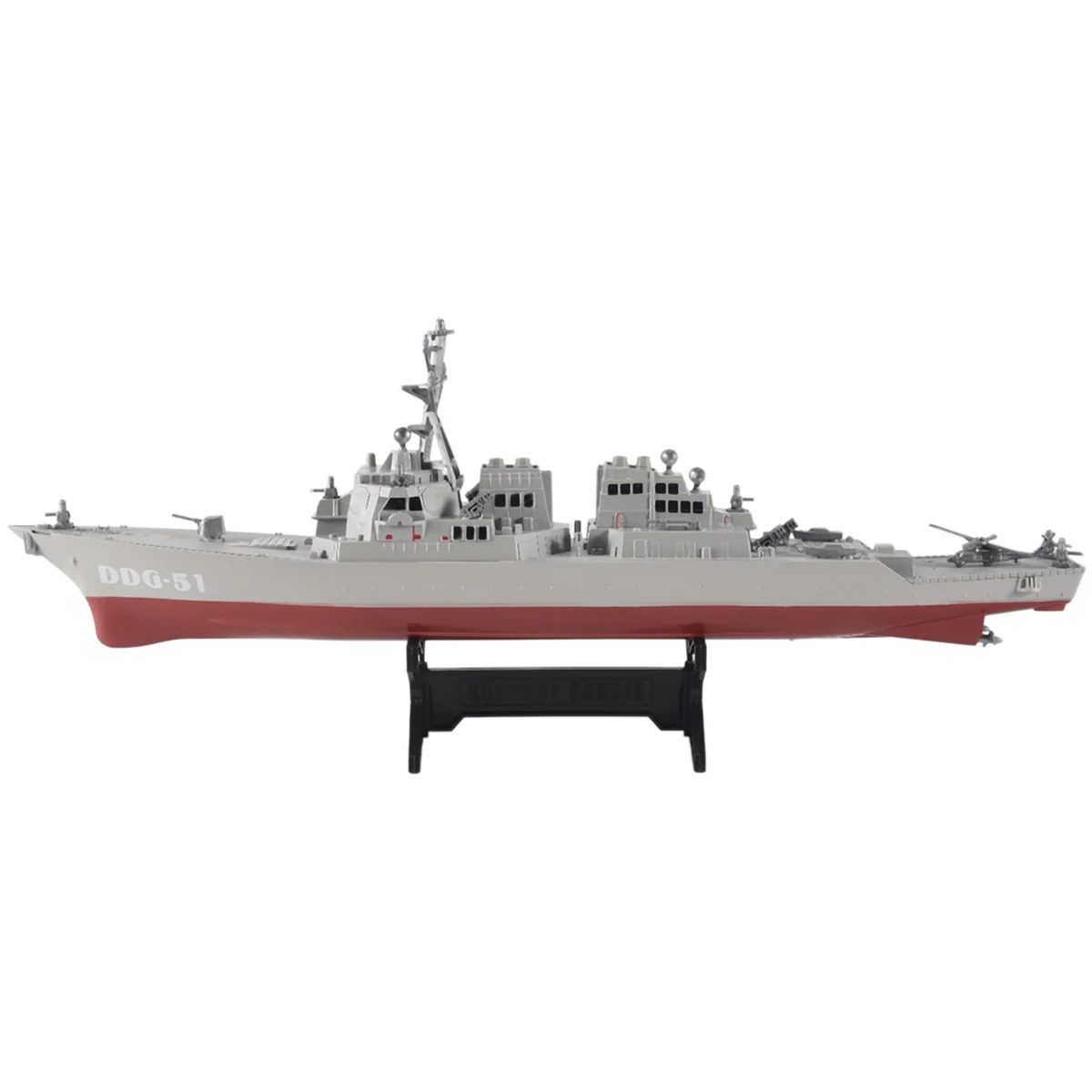 Guided Missile Destroyer Ship Model Static Toys with Display Stand Warship Model DIY Educational Toys Hobbies Children Gift image 2