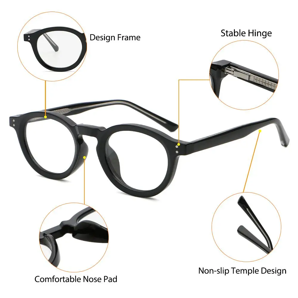 CATERSID Modische Herren-Quadratbrillenfassung Hochwertige Tr-90 Anti-Blaulicht-Brille Damen-Business-Festival-Geschenkbrille – Detail 3