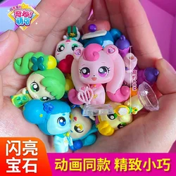 Genuine Catch Teenieping Kawaii Anime Figure Shining Gem Series Mirror Box Girl Love Princess Children'S Toy Set Gifts Hot