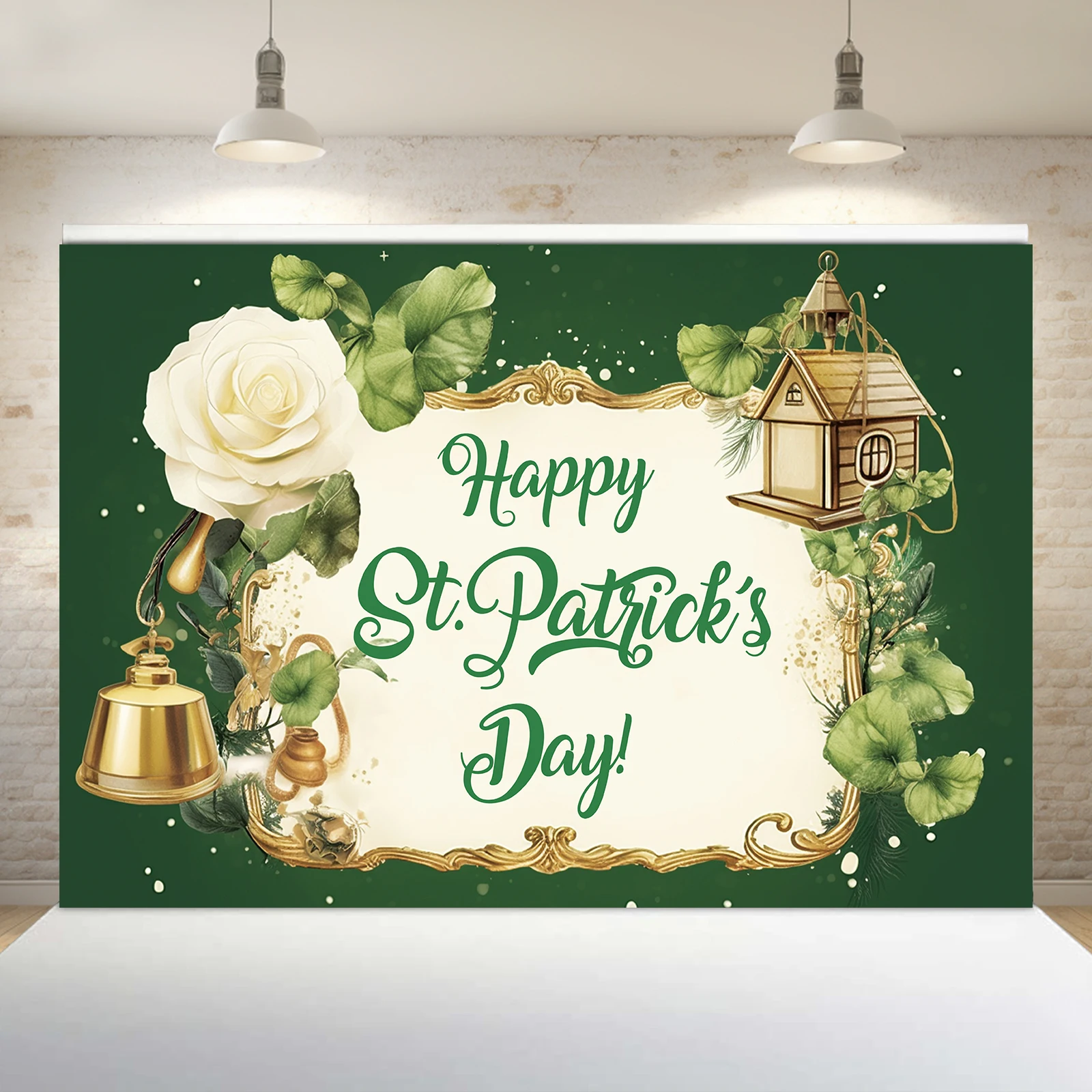 

1PCS 100x150cm St. Patrick'S Day(17) Theme Backdrop,Photography Background,Used To Gifts,Activities Or Other Party Decoration