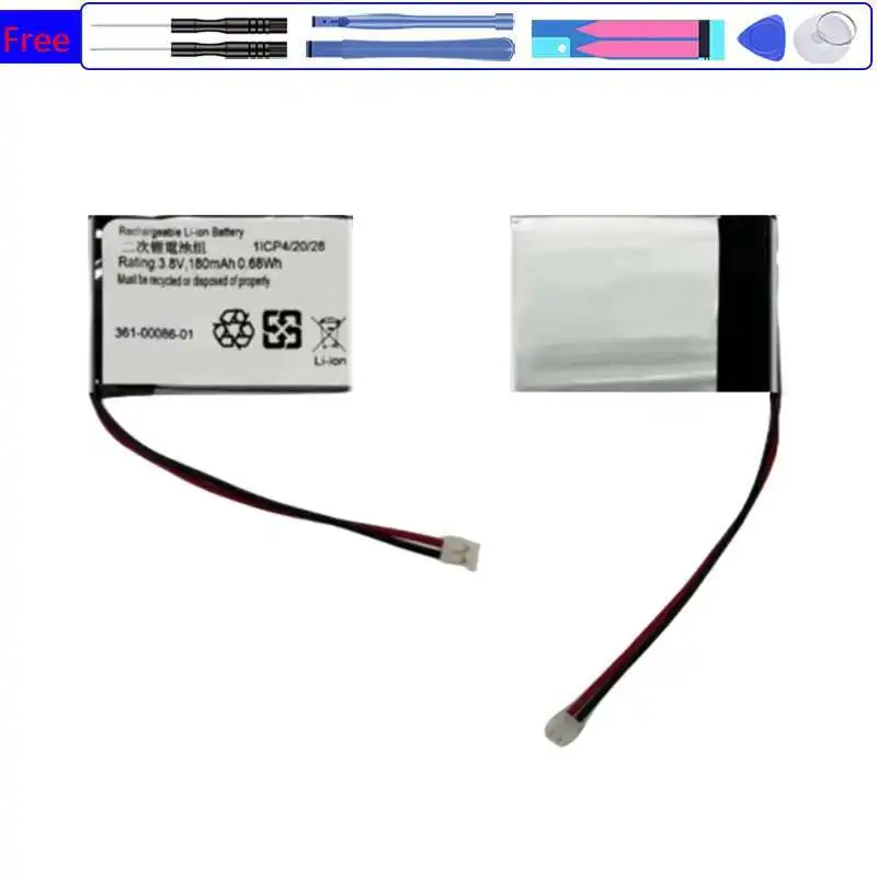 

Аккумулятор для спортивных часов 361-00086-01 180 мАч для Garmin Forerunner 35 235 735 для аккумулятора Vivomove, 2-проводной