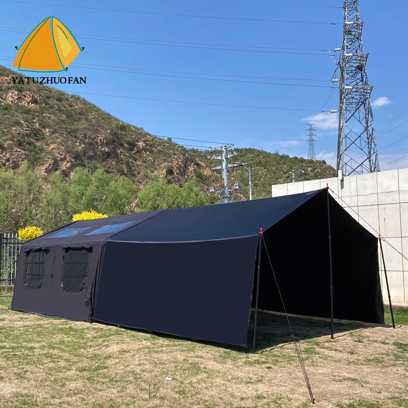 Outdoor Family Camping Air Tent,Large Waterproof Inflatable House,Breathable Easy Setup Design,for Family Outdoor Adventures