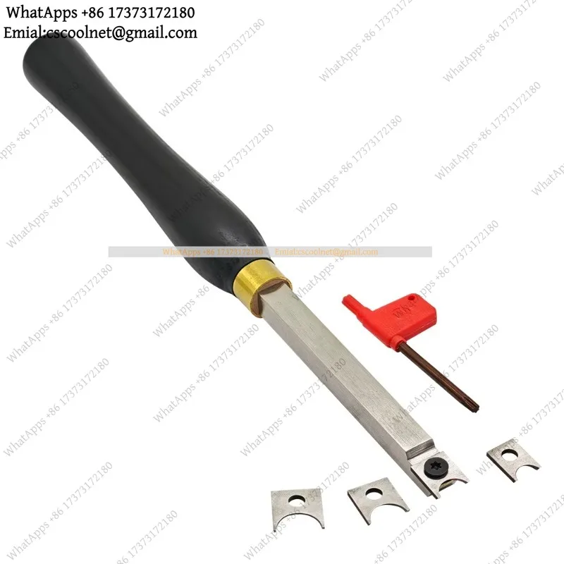 High-Speed Steel Changeable Cutter Head Woodworking Handheld Ball Knife Discarding Tool Wooden Ball Turning Tool