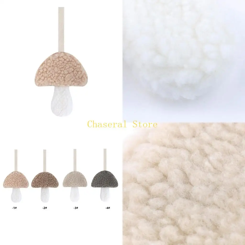 

E7CE Baby Mushroom Pacifier Chain Clip Dummy Nipple Holder Clips Infant Cartoon Teether Decor Toy Crib Pendant Accessories
