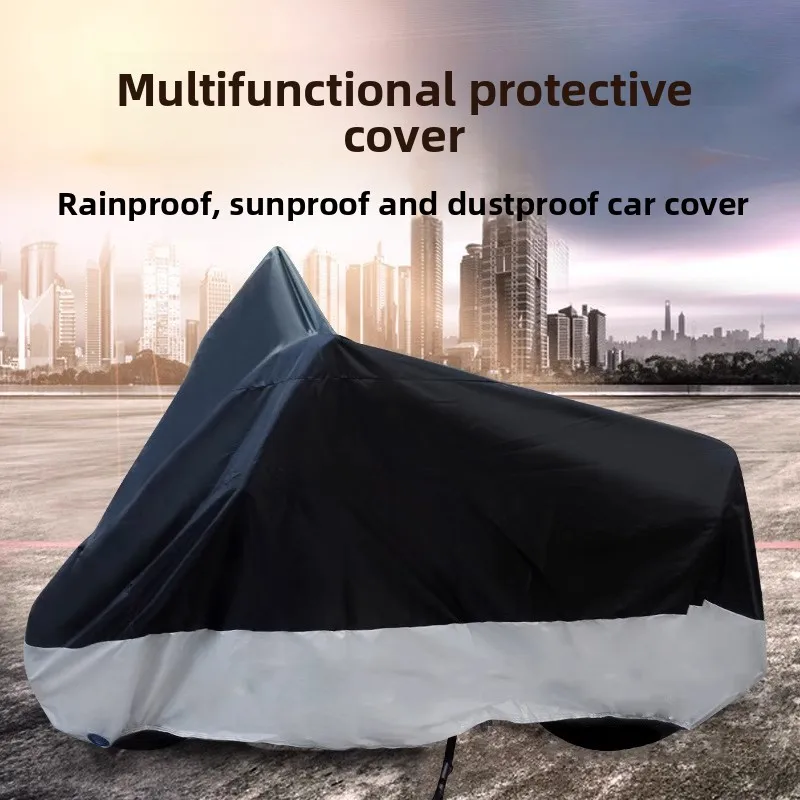 

Black Blue Design Waterproof Motorcycle Covers Motors Dust Rain Snow UV Protector Cover Indoor Outdoor M