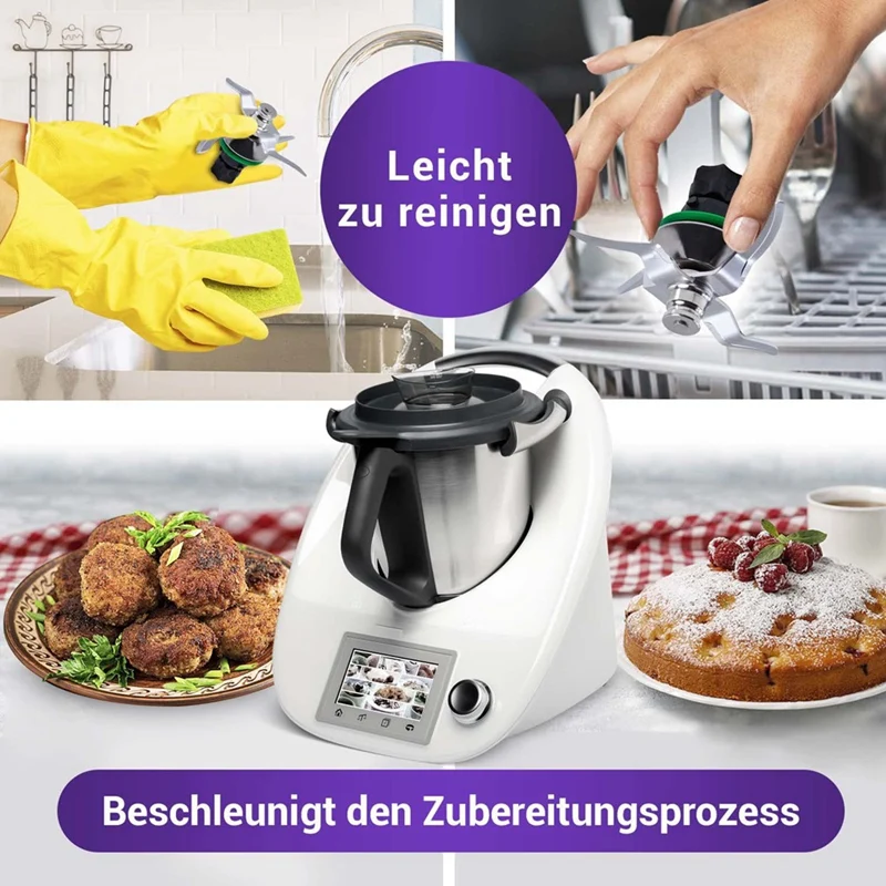 อะไหล่มีดผสมสำหรับ TM6 TM5เทอร์โมมิกซ์สำหรับเปลี่ยนใบมีดสำหรับ Thermomix Vorwerk TM5เครื่องแปรรูปอาหาร