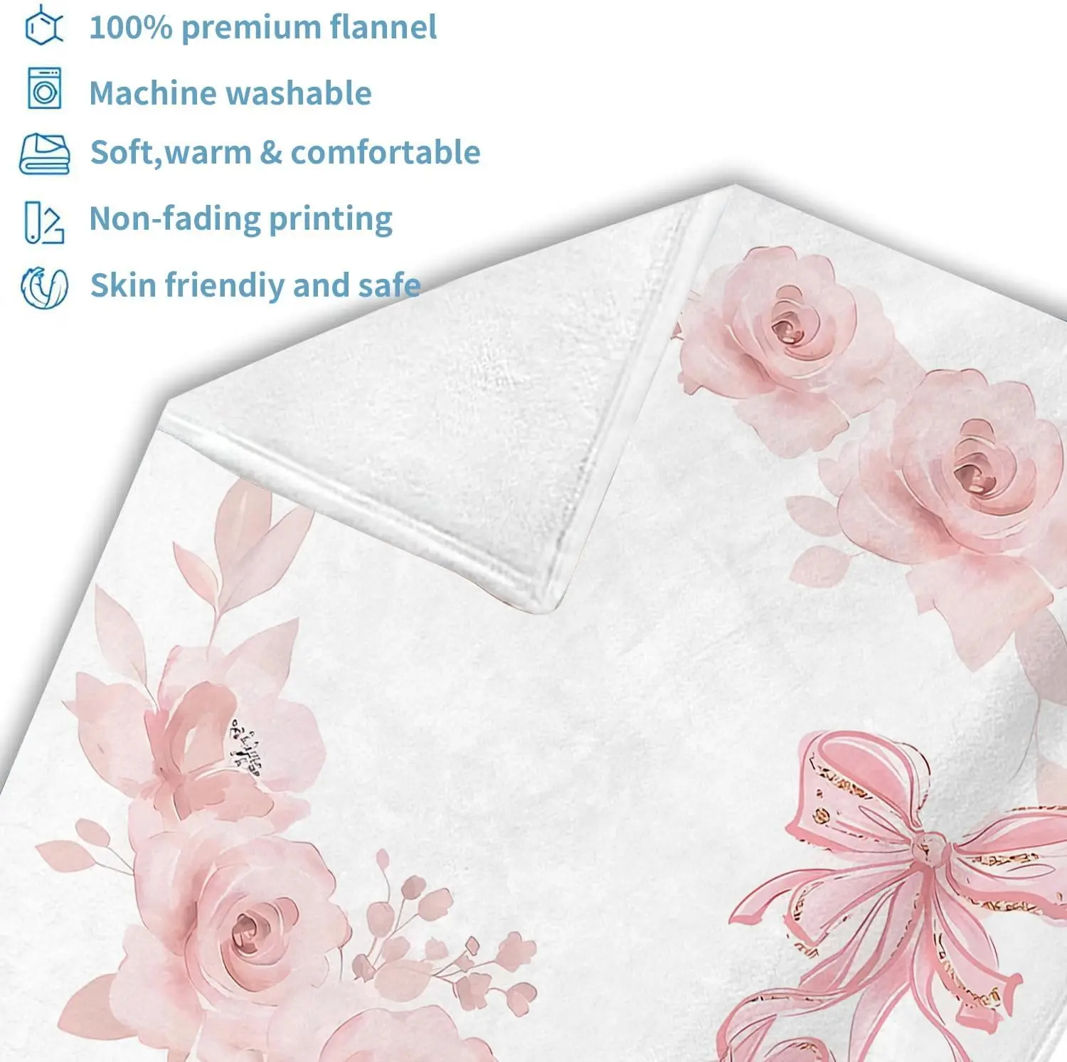 بطانية VIKAMA الشهرية للتصوير الفوتوغرافي التذكاري لزراعة الطفل، بطانية تصوير على شكل زهرة وردية، هدية لحديثي الولادة