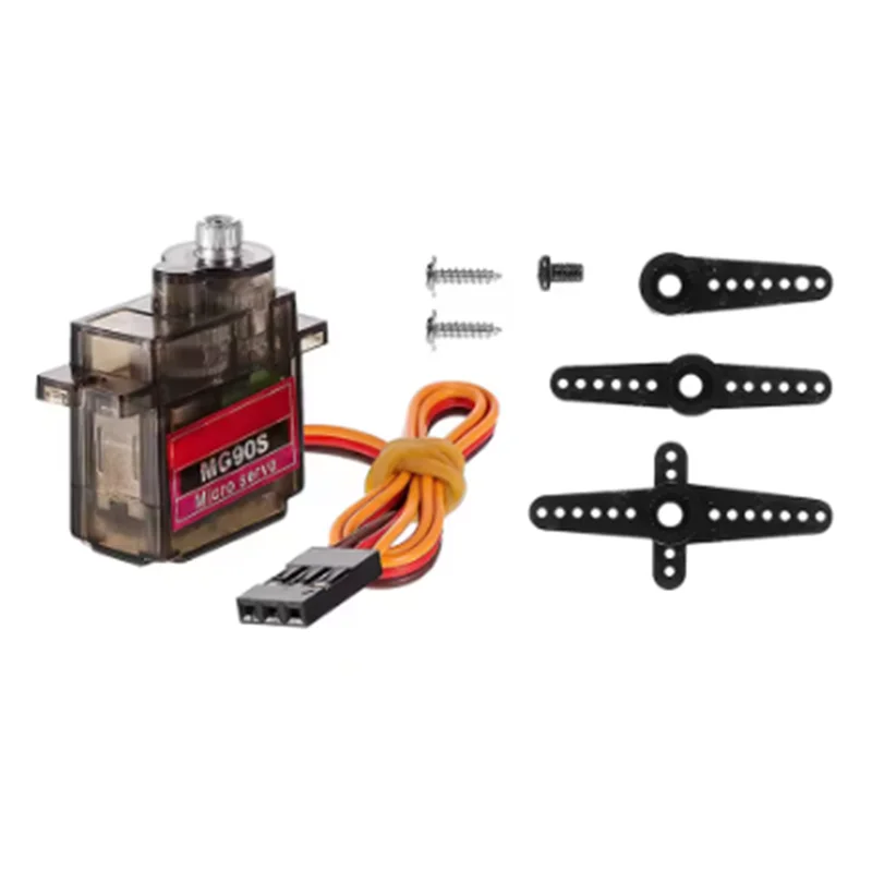 1-10PCS MG90S Micro Servo Motor Metal Gear Analog RC Servomotor 180 Degree For Mini Car Airplane Helicopter Arduino Robot