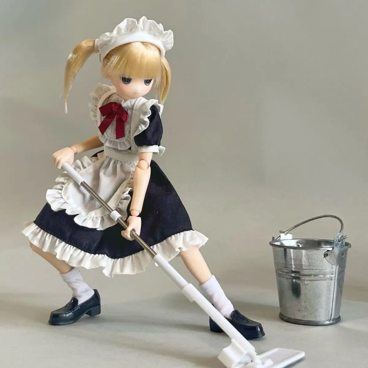 Azone Doll Maid Outfit Set Doll Costume Dress Up Accessory For Movable Action Figure Doll Role Play Display