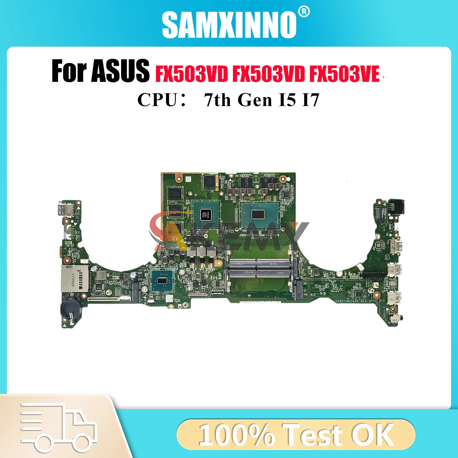 

Материнская плата для ноутбука FX503VD для ASUS TUF Gaming FX503VE FX503VD FX503V, материнская плата для ноутбука с процессором I5 I7, 100% тестирование, ОК, быстрая доставка