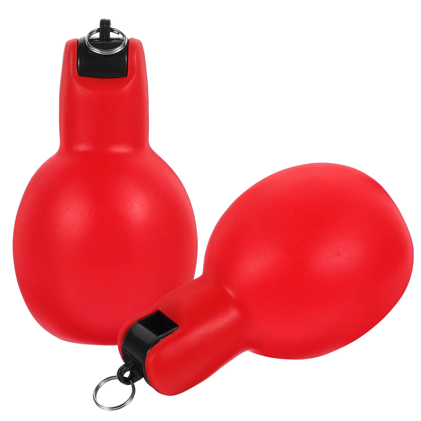 2 pçs pequeno adorável mão squeeze apito sobrevivência ao ar livre portátil para acampamento caminhadas esportes pet treinamento presente