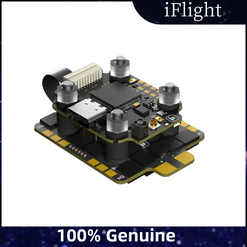 

iFlight Borg 5S RX Stack Built-in ELRS 2.4GHz Receiver 12V BEC 16MB Black Box With Borg 60R BL32 ESC 3-8S Lipo for RC FPV Drone