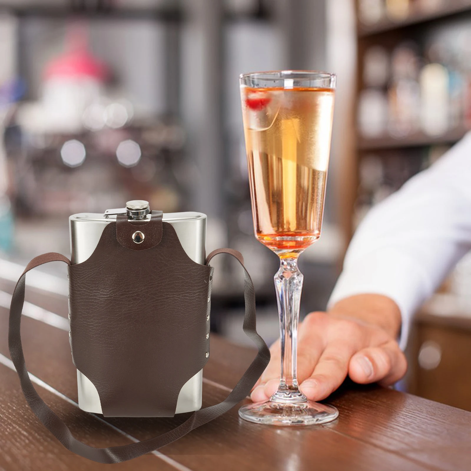 High Quality New Practical Wine Pot Flagon Hip Flask Parts Useful Hot Sale 1800ml Big Capacity Bottle Portable