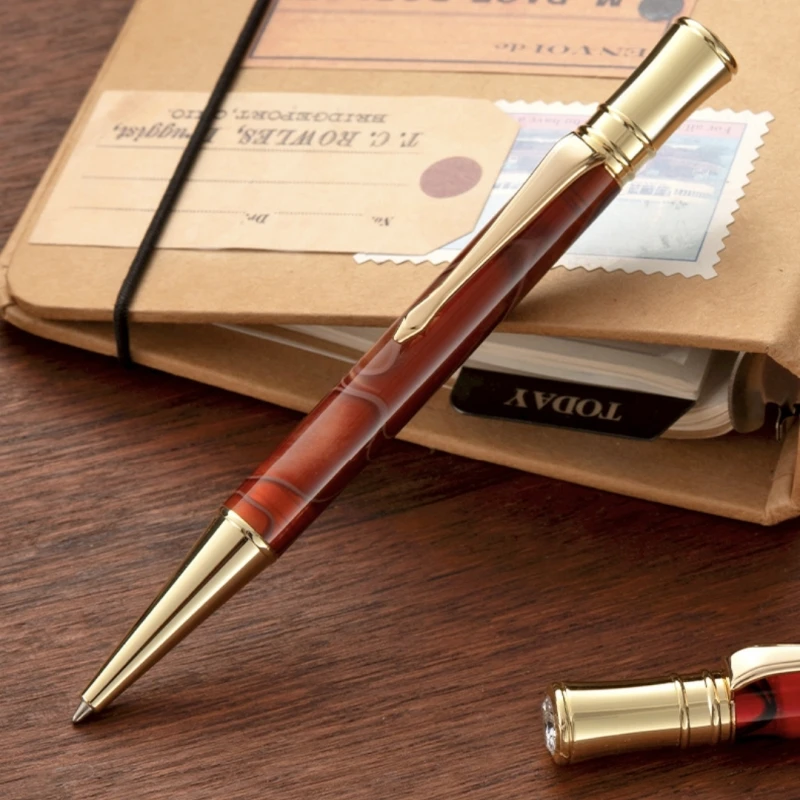 قلم حبر جاف جميل بنمط أكريليك مع قمة كريستالية ماسية فريدة من نوعها وأقلام حبر للكتابة والمكتب المدرسية هدية للمعلم