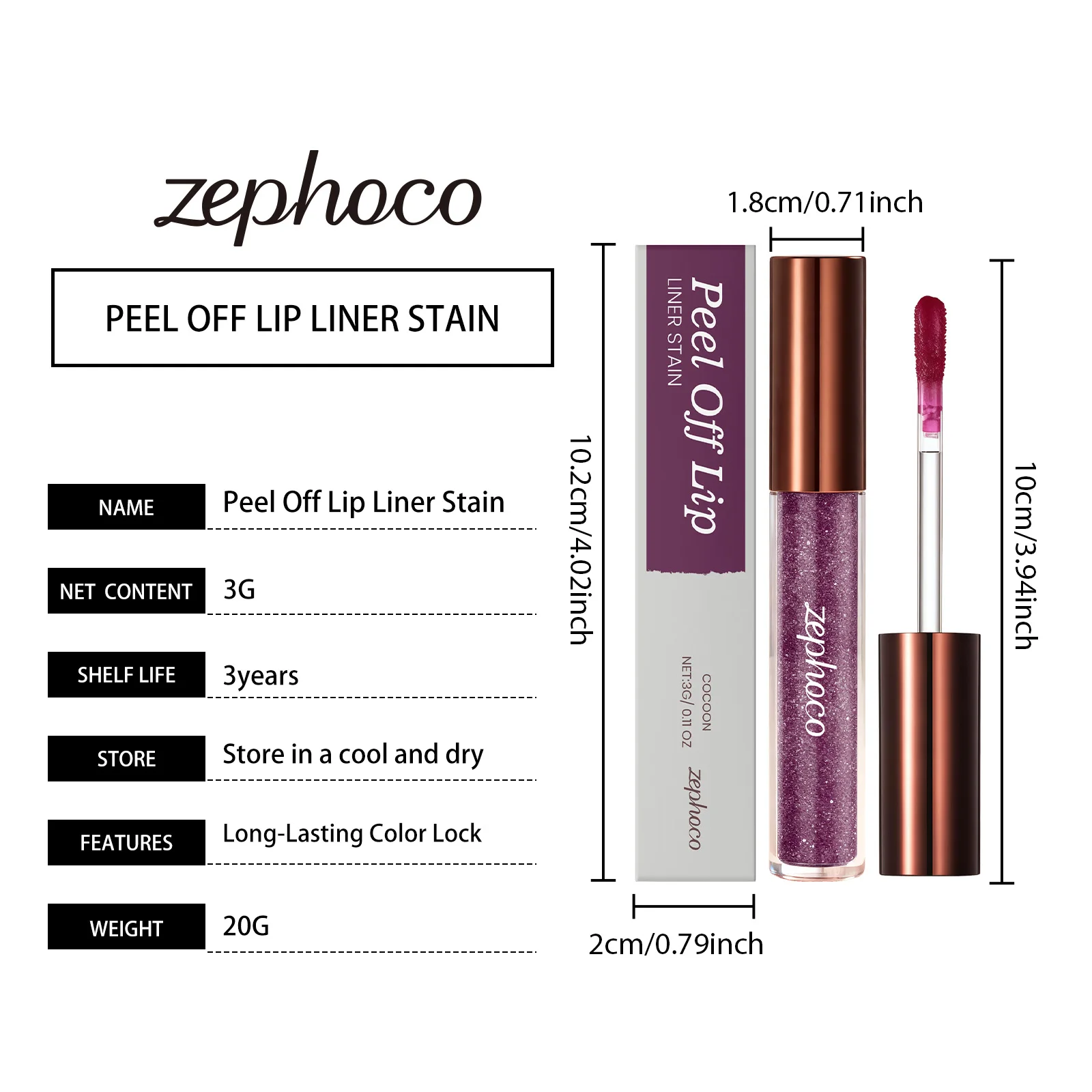 Peel Off Lip Liner Long Lasting Waterproof Transfer-Proof Lip Tint Stain Non-stick High Pigmented Lip Gloss Lipliner Tattoo