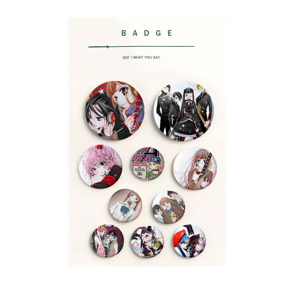 A-Anonymous Noise Creative Round Button Pins Badge Set Cartoon Anime Movie Music Pattern Brooches for Bags Jackets
