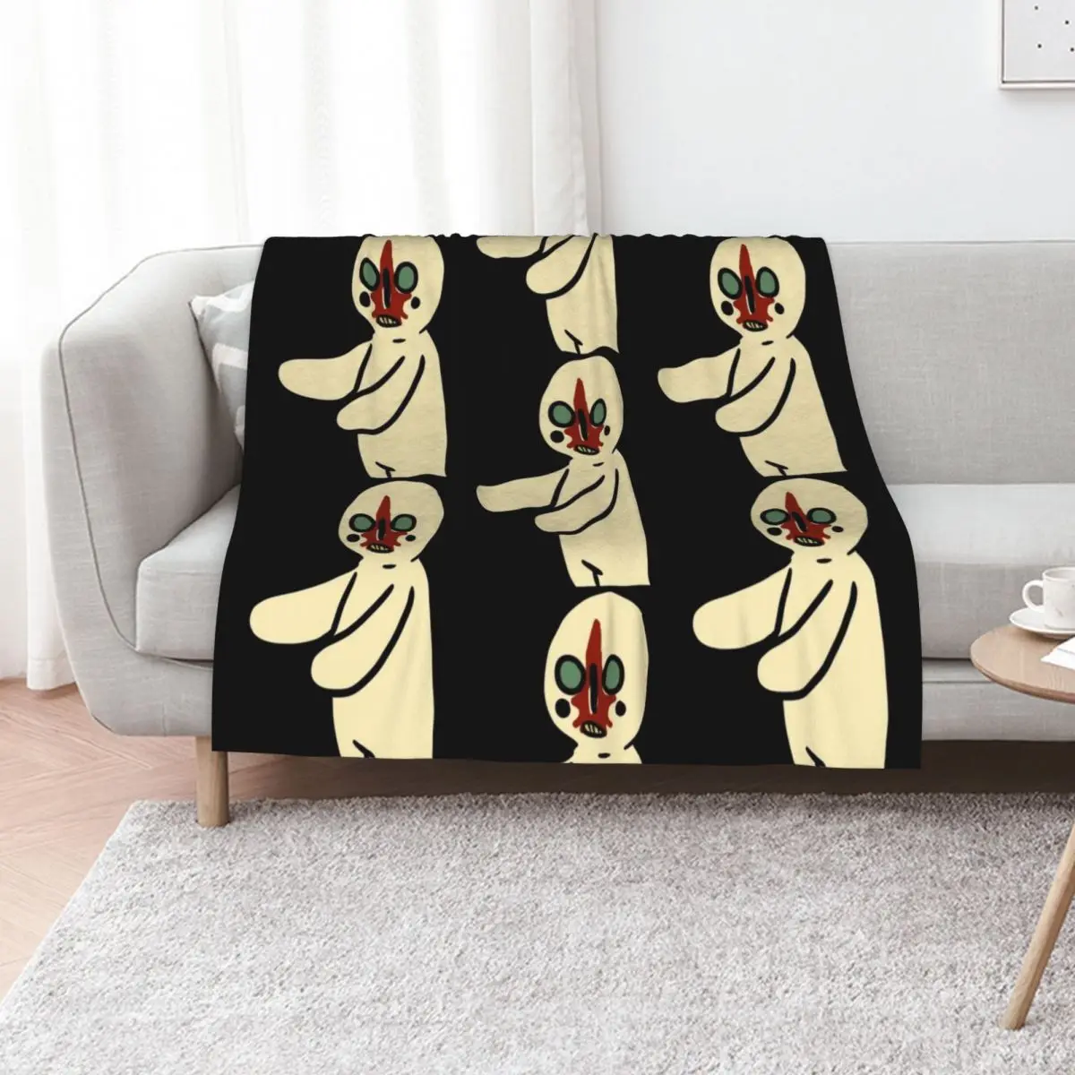 

SCP-173 Throw Blanket Picnic wednesday Sofas Shaggy Blankets