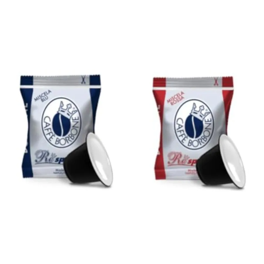 

Капсулы Caffe Borbone Mixed 50/50 Red and Blue, совместимые с Nespresso, оригинальная серия, 100 штук, совместимы с Vertuo.