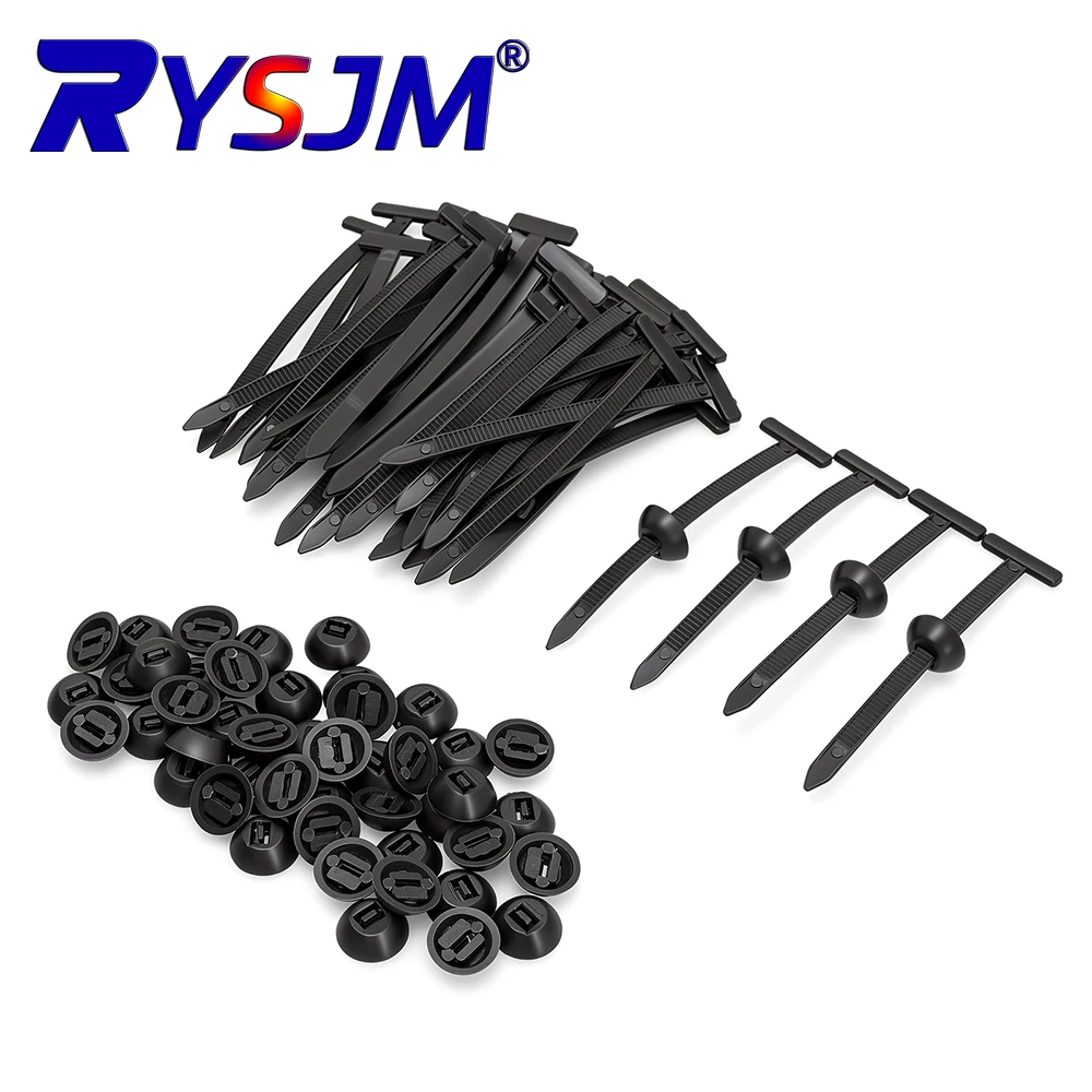 Multi-Purpose Self-locking Nylon Cable Tie Multi-Purpose Car Fender Engine Guards Underbody Panel Retainer Strap Set Screw Clips