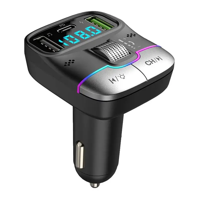 Wireless Adapter For Car FM Transmitter Radio Receiver With USB Charging Hands-Free Wireless Car Adapter MP3 Player Support