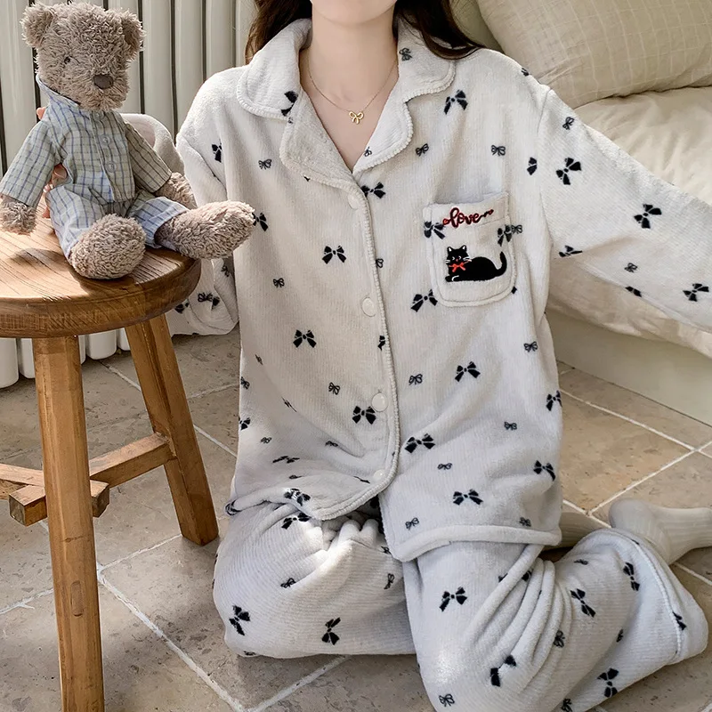 

Women's Clothing Pajamas Winter Thicken Keep Warm Hit Product New Product At Home Outdoors Comfortable Ventilate Sleep Suit