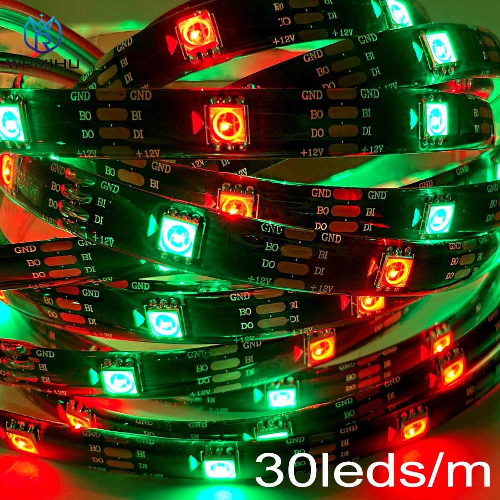 

UPS Shipping 5m/Roll X 20Pcs DC12V WS2815 SMD5050 Dual-Signal Individually Addressable Smart Led Pixel Decorate Strip Light