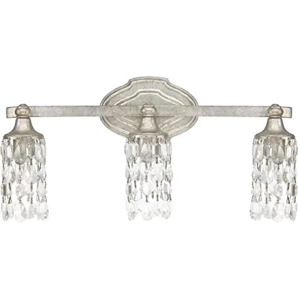 Crystal Bath Vanity Light Fixture 3-Light 180W 10