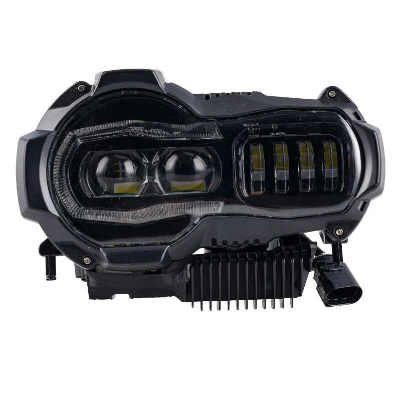 Black Led Headlight Headlamp For BMW R1200GS R 1200 GS ADV Adventure 2011year