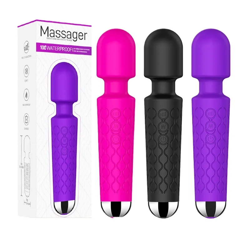 أنثى الاستمناء هزاز USB شحن AV مدلك هزاز الاباحية اللعب الإناث الكبار المنتجات