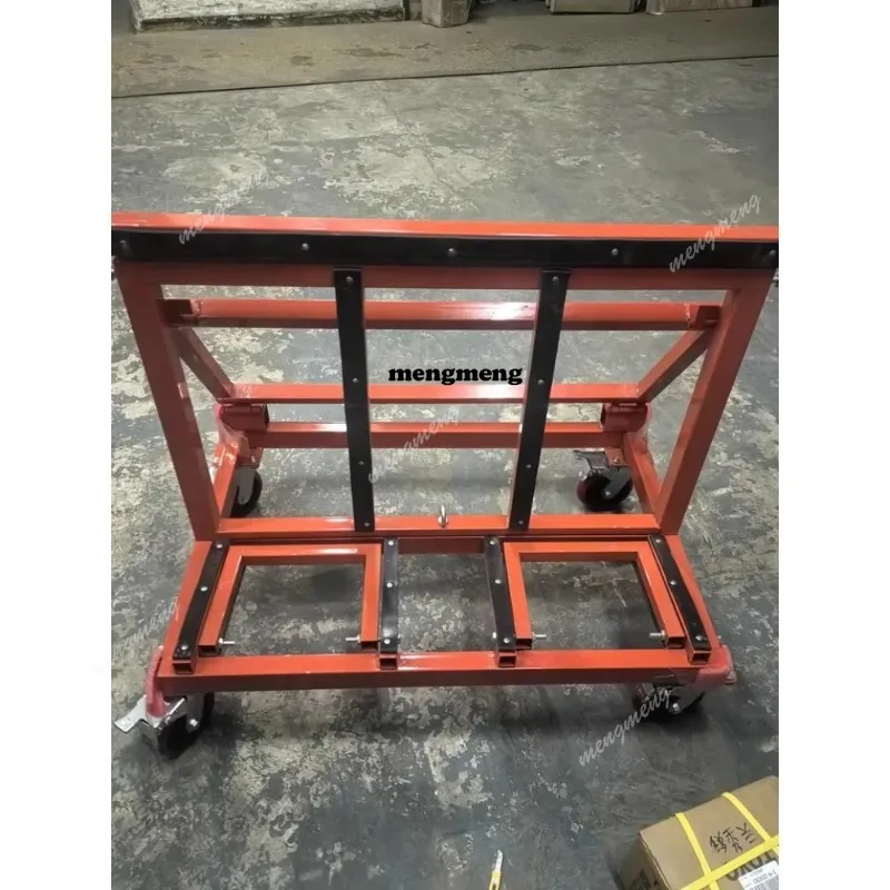 Glass door and window cart universal flatbed universal four-wheel folding construction site transport portable silent cart