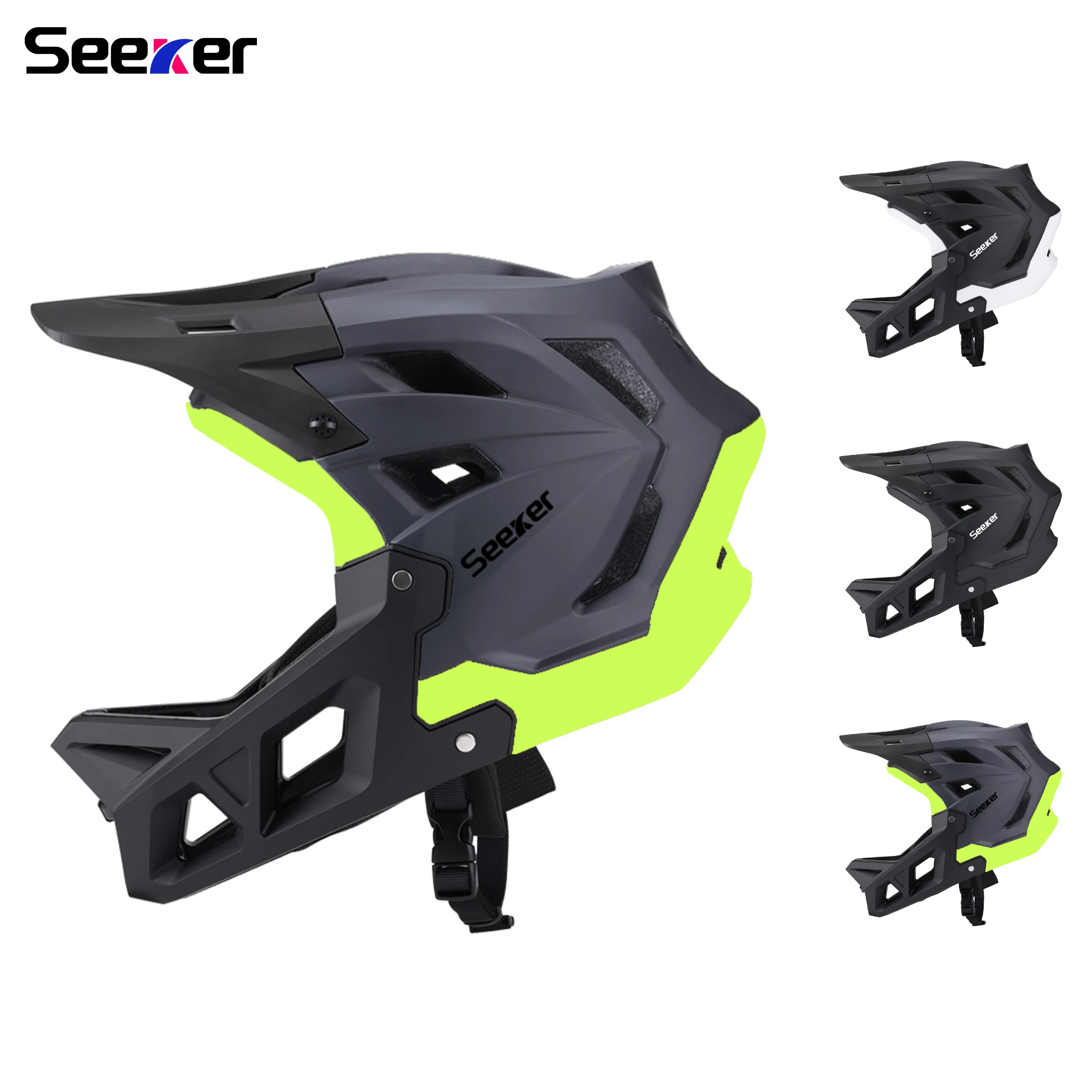 Seeker Men's Helmet Mtb Bike Helmets Bicycle Cycling Helmet Man Sports Caps Route Helm Safety Knight Lightweight Full Face