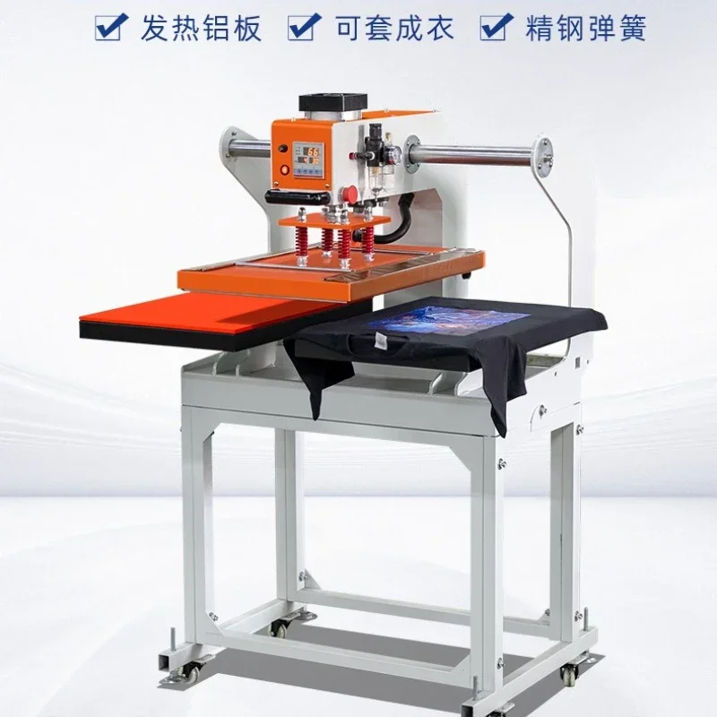 Semi-automatic pneumatic double-station heat press machine, hot press machine