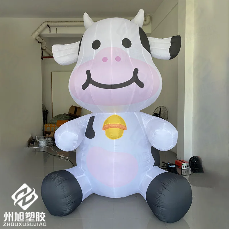 

Cute cartoon inflatable cow air model animal shop bar theme atmosphere decoration amusement park props