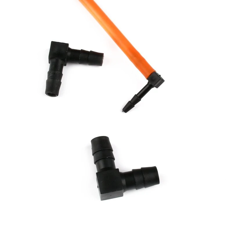 3 ~ 50 pz 2.4 ~ 11.1mm nero PE uguale connettore Pagoda giardino irrigazione tubo raccordo acquario serbatoio pompa aria aeratore giunti del tubo