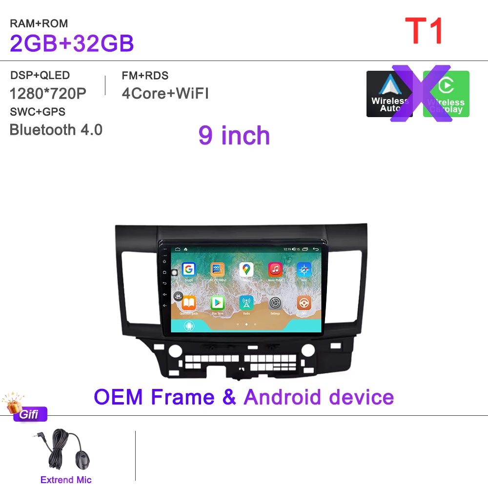 Android 15 Auto Voor Mitsubishi Lancer 10 CY 2007-2017 GPS Navigatie High-performance CPU Dvd-speler auto Stereo Head Unit Wifi
