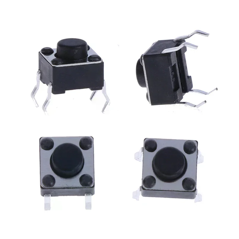 20/50/100pcs Mini Micro Momentary Tactile Push Button Switch 6*6*5mm 4 Pin ON/OFF