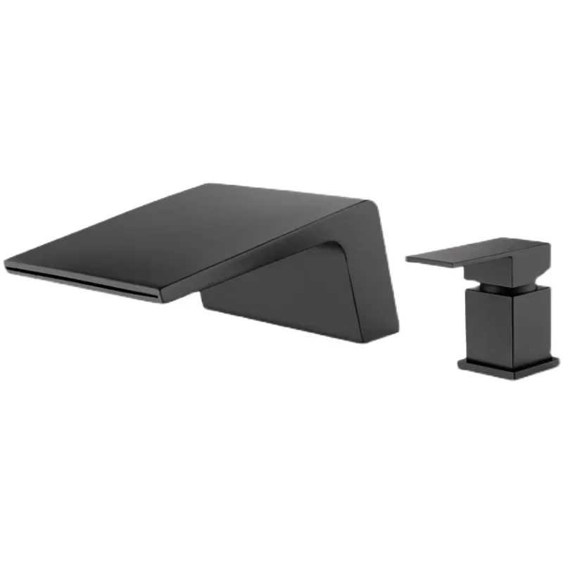 Ruskin face wash under the counter basin faucet bathroom waterfall large flow faucet double hole hot and cold household