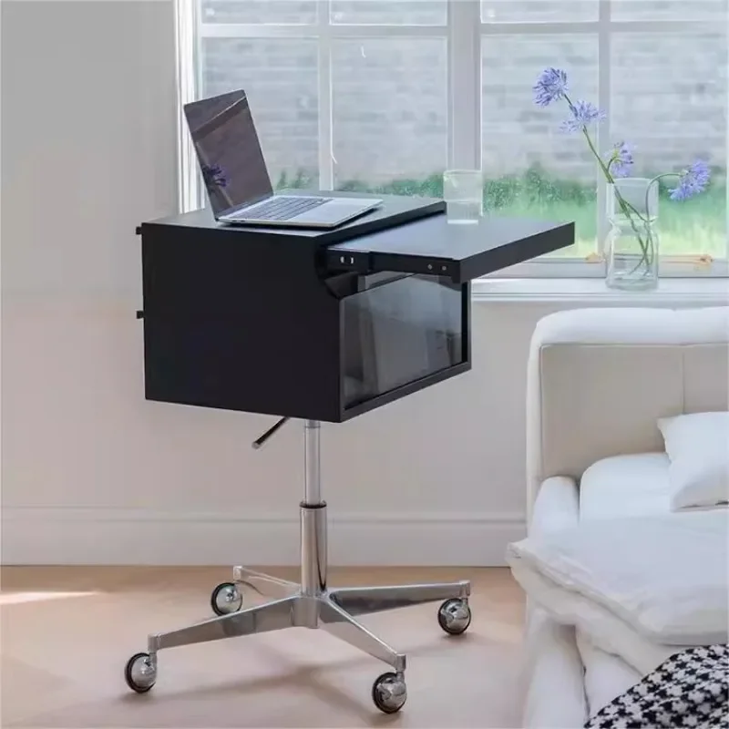 Lifting cabinet All solid wood bedside table A few vinyl record cabinets on the side of the sofa Storage multi-functional