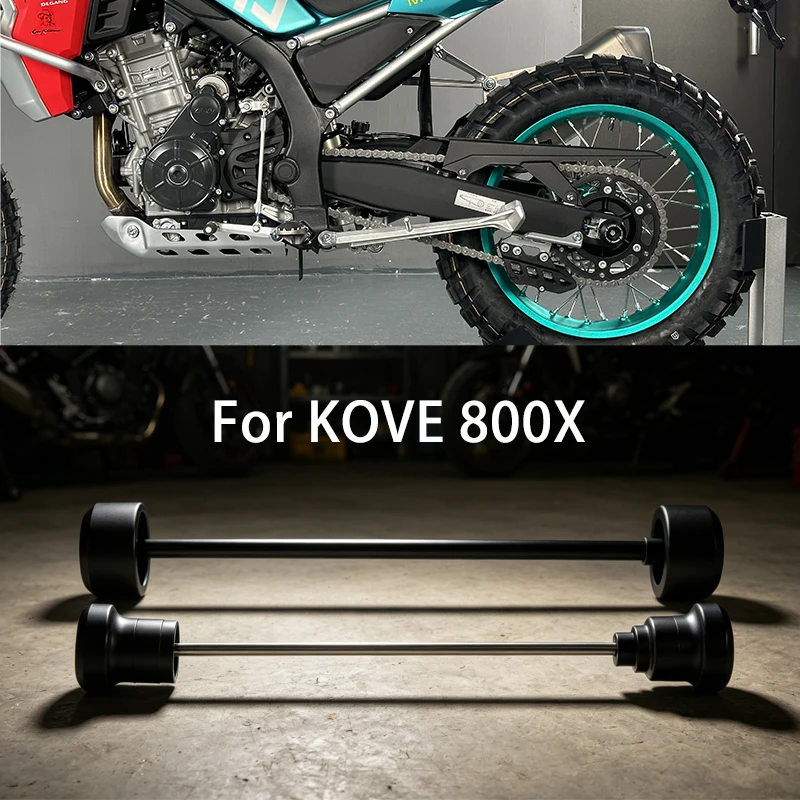 For KOVE 800X Pro/Rally/Super Adventure Motorcycle Axle Wheel Crash Slider Guard Swingarm Spool Spindle Stand Falling Protection