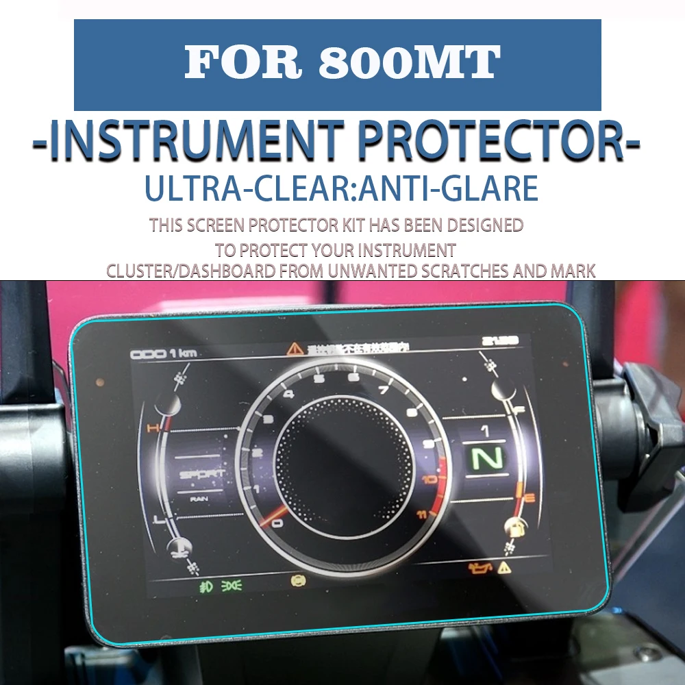 แผงฟิล์มกันรอยขีดข่วนสำหรับมอเตอร์ไซค์อุปกรณ์แผงหน้าปัดสำหรับ800MT CFMOTO 2024 +