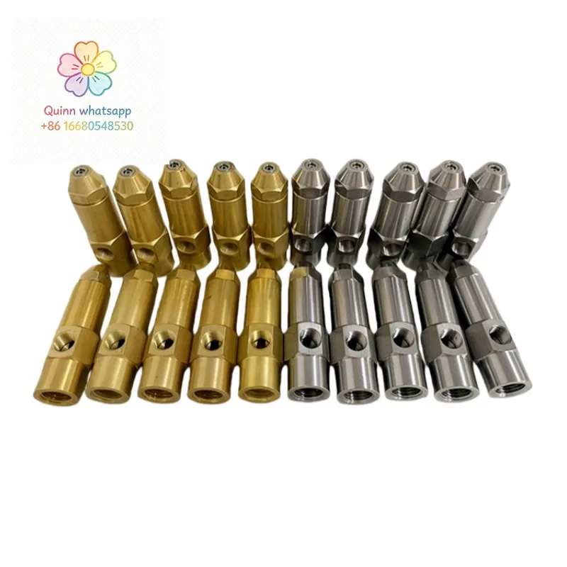 5qStainless Steel Side Feed Conventional Fuel  Combustion Atomization Nozzle Gold/Silver Color Factory Outlet