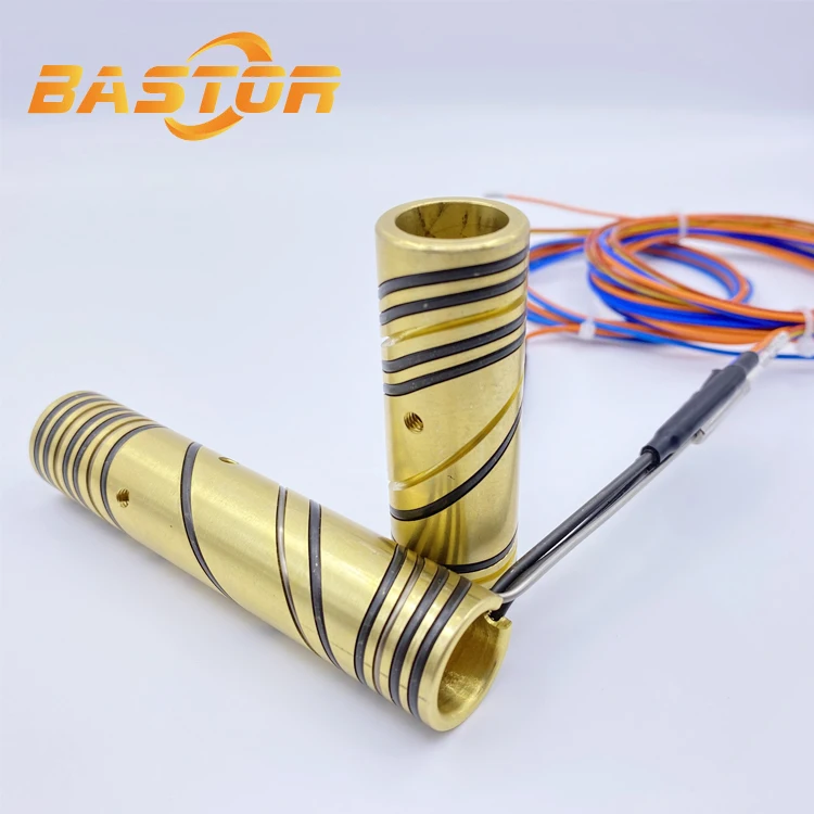 industrial spring nozzle brass hot runner nozzle electric coil heater for injection machine