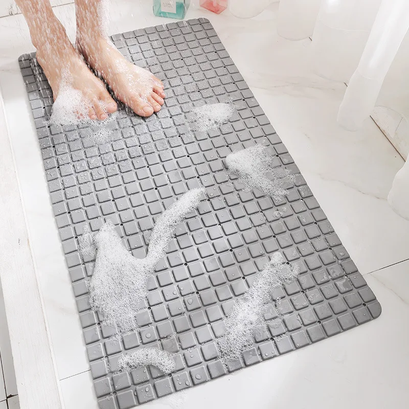 

Thickness PVC Bathroom Anti-slip Mat Bath Shower Mat Floor Cushion Bathtub Mat Massage Mat with Suction Cup,Drain Hole