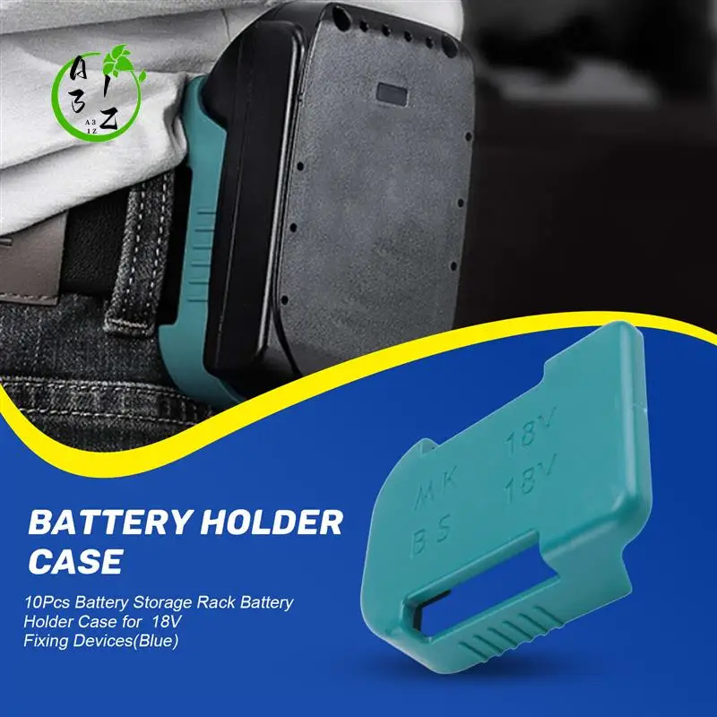 

A31Z-10Pcs Battery Storage Rack Battery Holder Case For 18V Fixing Devices