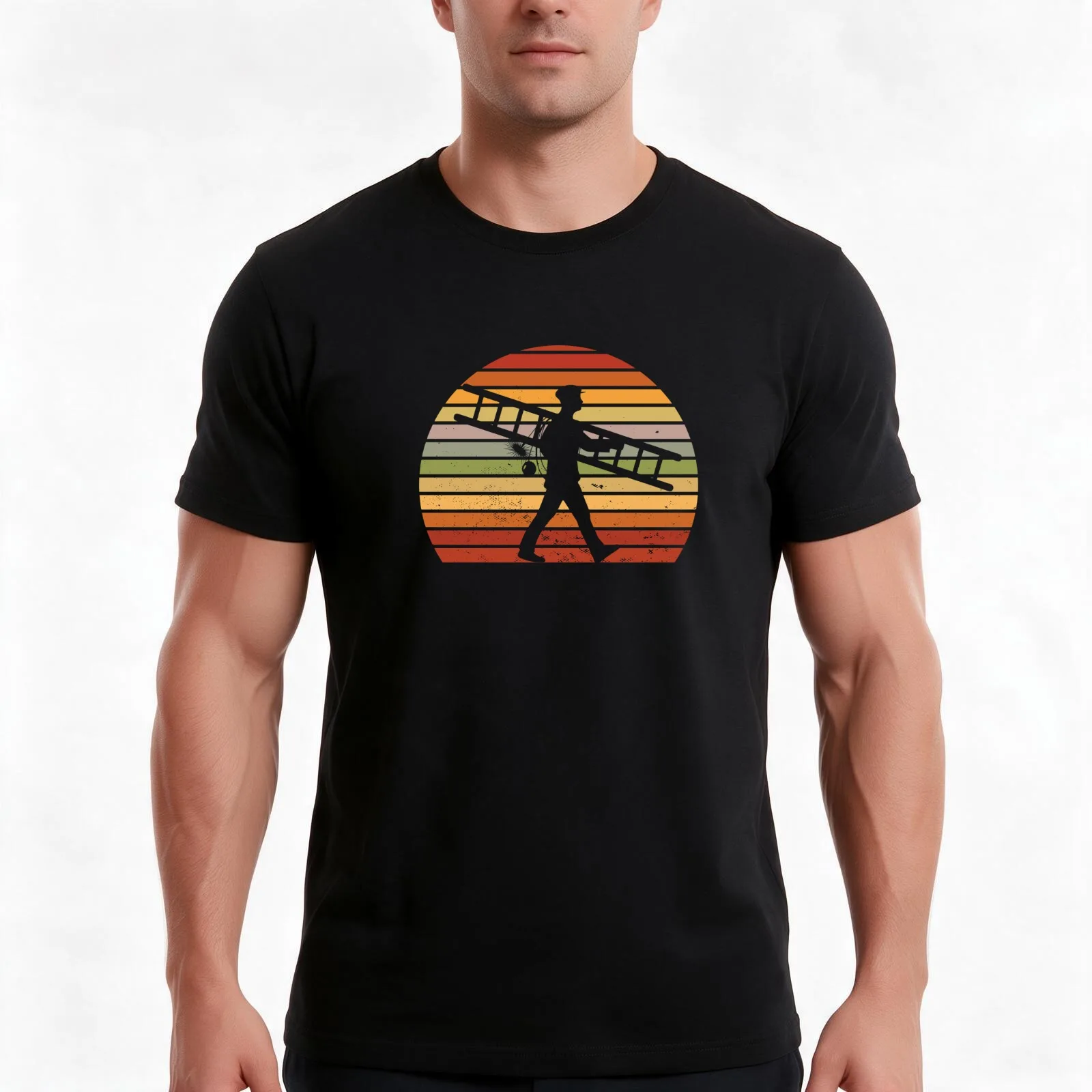 Retro chimney sweep Chimney sweep gift idea T-Shirt, Summer Casual Cotton Tee, Oversized Streetwear Tops, Vintage Graphic Print