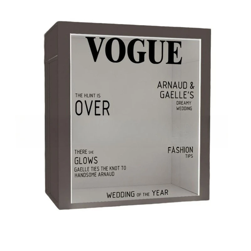 

Wedding decoration pvc photo booth props fashion magazine photo booth box photo booth photography fashion