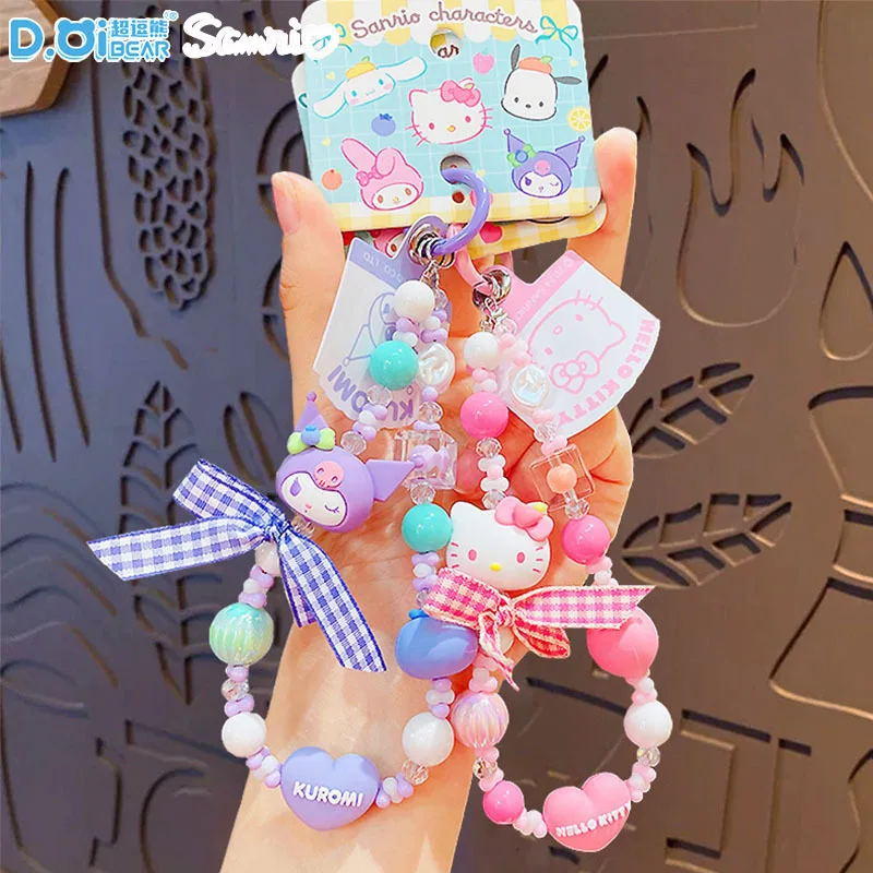 

Sanrio Characters Pendant Keychain Cinnamoroll Pochacco My Melody Hello Kitty Phone Charm Cartoon Key Chain Collectible Gifts
